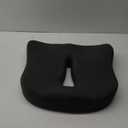 Memory Foam Seat Chair Cushion for Relieves Back Sciatica Pain Tailbone Pain Coccyx Degenerating Disc Orthopedic Osteoarthritis Prostate Cushion Low Back Pain Cushion Hip Shaping (Dark Gray)