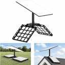Gen 3 Starlink Roof Ridge Mount, No-Drill Ballast Roof Mount Kit with 360 Aluminum Pipe Adapter, Compatible with Starlink Standard 4/4X/V3 Dish