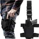 Drop Leg Pistol Holster for Right&Left Hand, Leg Gun Holster for Men, Airsoft Thigh Pistol Holster Leg Holsters for Pistols Universal