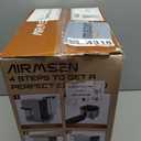 AIRMSEN 20 Bar Espresso Machine with Automatic Milk Frother, Cappuccino & Latte Coffee Maker with Quick Brew Dual Boiler (1350W + 1000W), Stainless Steel, 60oz Water Tank, Touchscreen
