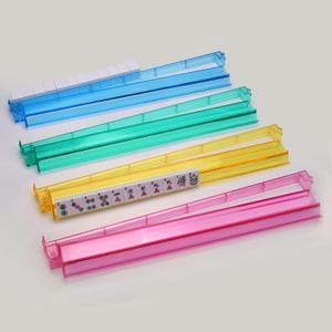 Mahjong Racks with Pushers, Convenient Rotating One-Piece Mahjong Pushers and Racks,4-Piece Set American Mahjong Accessories,Colourful