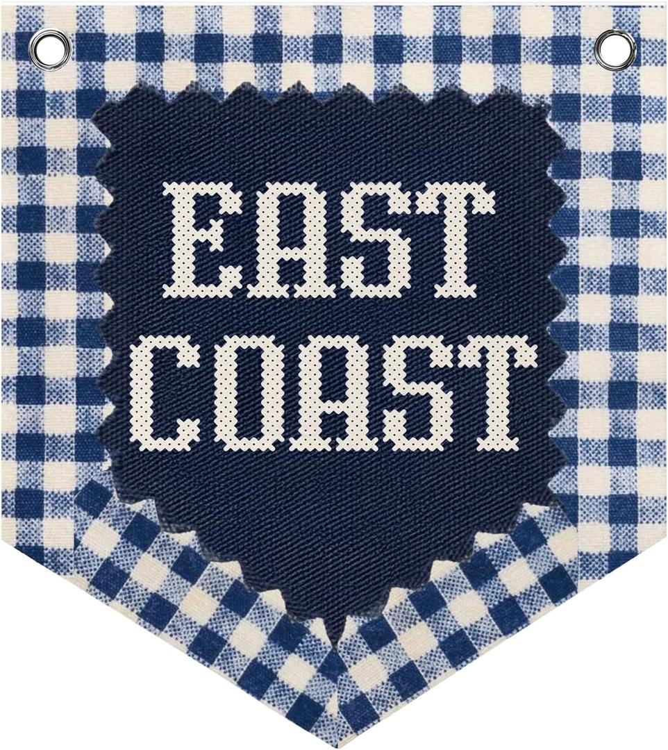 Coastal Decor Kids Nursery Playroom Banner Pennant Wall Art