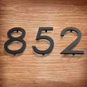 6" Floating Modern Address House Number,Modern Metal Anti-Rust House Numbers with Nail Kits for Door Garden Mailbox Decor Visibility Signage (black, 1)