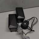 SOULION 2.0 Computer Speakers, USB Powered & 3.5 mm AUX Bluetooth Speakers for Desktop Monitor, LED Flame Lights & Easy-Control Pod, Gaming Speakers for Laptop Tablet Phone - Black