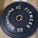 Fitvids Olympic Bumper Plates Set, 2" Weight Plates for Strength Training & Weightlifting, Paris or Set or Set with Barbell, Multiple Options (Black)