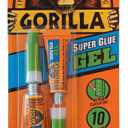 Gorilla Super Glue Gel, Two 3 Gram Tubes, Clear, (Pack of 6)