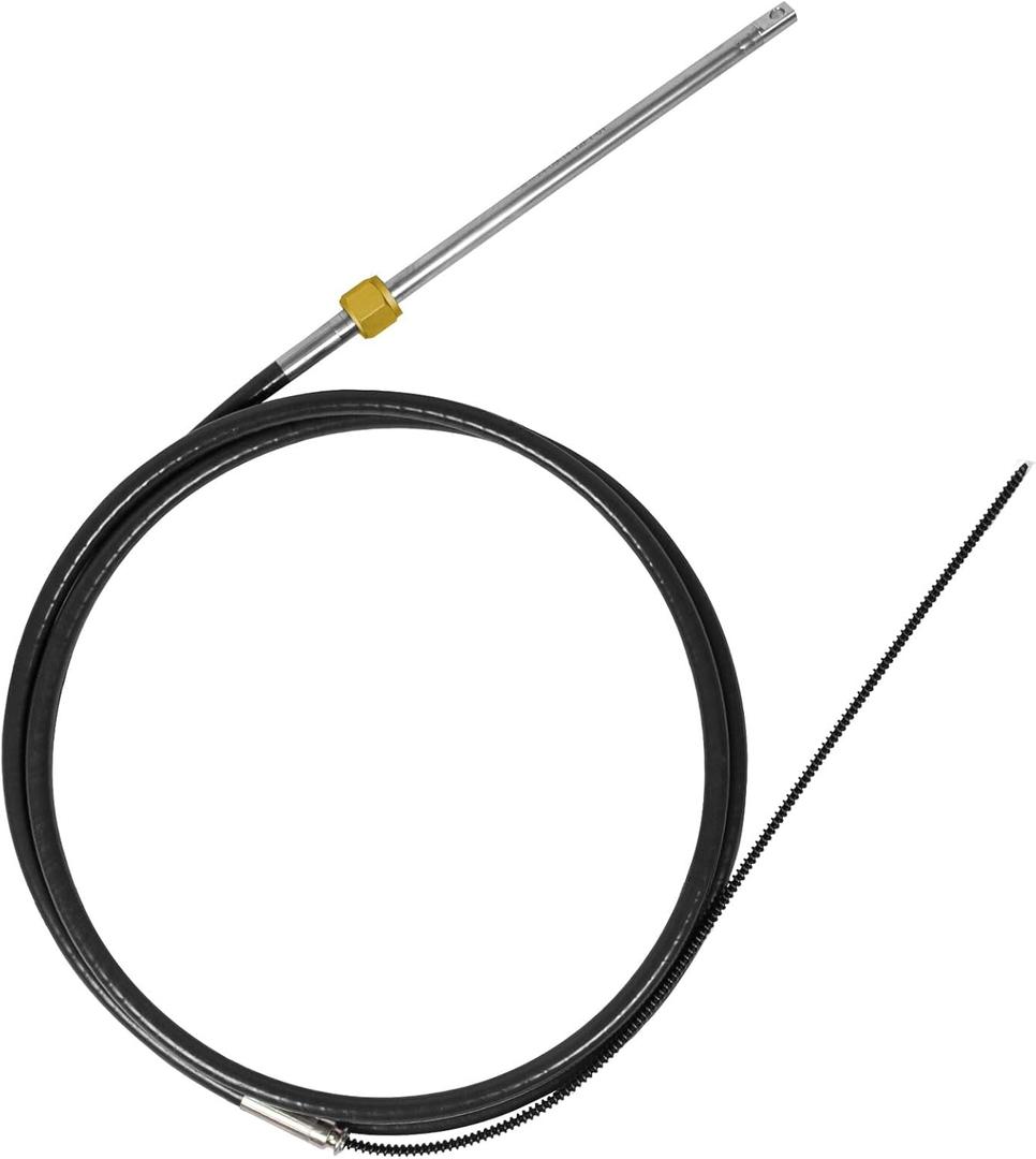 Boat Steering Cable Universal Rotary Replacement Steering Cable for Single Station Boat (18 Feet Cable)