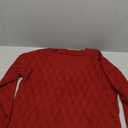 Woman's V Neck Sweater Burgundy L