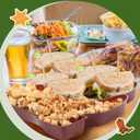 Uiifan 24 Pcs Cowboy Boot Serving Trays, Western Party Decorations Disposable Western Party Supplies Plastic Cowgirl Boot Plates for Snacks(Brown)