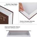 Decorative Books for Home Decor - Stackable Faux Book Box for Coffee Table Styling & Hidden Storage - Neutral Linen Fake Books as Display Riser for Shelf & Entryway (Set of 2, Van Gogh Art)