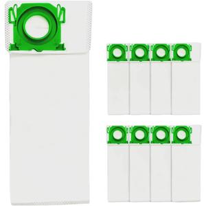 8-Pack 5093AM Vacuum Bags for SEBO Airbelt X/C/370 Series Upright Vacuums, 4-Layer Ultra Filterbox with Caps #5093AM Vacuum Cleaner Bags 8PCS