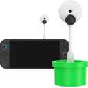Plant Camera for Nintendo Switch 2 Console 2025, 720P HD Video Camera with USB C Cable and Privacy Sliding Lens Cover, White and Green