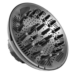 meborll4 Hair Diffuser, Diffuser Attachment for Hair Dryer, Hair Diffuser for Curly Hair, Universal Diffuser for 1.4-2.6" Hair Blow Dryer Long Thick Curly Wavy Hair, Hair Attchment for Women, Black