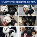 FCT Dog Backpack Carrier - Spine-Friendly for Small to Midium Dogs (8-18 lbs), Horizontal Design Dog Carrier with Adjustable Back Straps,Legs-Out Comfort for Travel/Hiking/Cycling (Black, Size M)