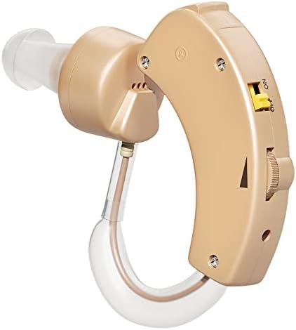 MEDca Hearing Amplifiers 2 Pack - Digital BTE Personal Sound Amplifier w/Noise Reduction & Volume Control, LR44 Battery Powered, 6 Ear Domes, Left/Right Use, Small & Discreet