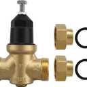 1" NR3XLDU Water Pressure Reducing Valve, 1" NR3XL with Double Union FNPT Connection, No Lead Water Pressure Regulator for Home & Commercial Use