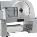 Chef'sChoice 609A Electric Meat Slicer with Stainless Steel Blade Features Slice Thickness Control and Tilted Food Carriage Easy Clean, 7-Inch, Silver
