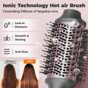 CONFU Blow Dryer Brush, 4-in-1 Styling Tools Hair Dryer and Styler Volumizer with Negative Ion Anti-frizz Blowout, Hot Air Brush for Drying, Straightening, Curling