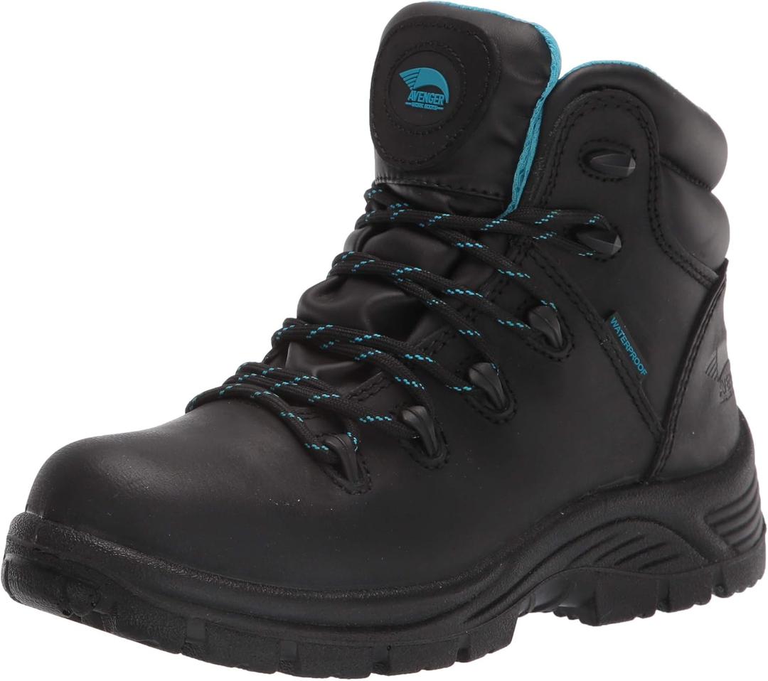 FSI FOOTWEAR SPECIALTIES INTERNATIONAL Women's 7673 Framer Black Leather Soft Toe EH Work Boots (Black)