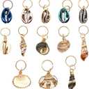 EXCEART Dreadlock Accessories 13pcs Hair Braid Rings Shell Headpiece Hair Clips Pendant Ocean Conch Seashell Enamel Charms Pendants for Diy Jewelry Making Jewelry Accessories