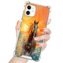 ZHONGWEI Clear Phone Case Compatible with iPhone 11 with Horse-aa34 - Sleek Protection with Style and Durability for Any Smartphone Model.