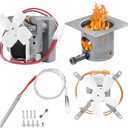 Upgrade Grills Replacement Parts Kit for Pit Boss, Traeger Wood Pellet Grills, Include 2.0 RPM Auger Motor, Hot Rod Ignitor, Fire Burn Pot, Induction Fan, Fit for Camp Chef, Z Grills Pellet Grill