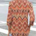Womens Tops Henley Shirts for Women Fall Fashion 2026 School Outfits for Teachers (Orange, Large)