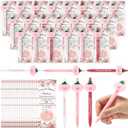 54 Sets Pink Gender Reveal Decorations Bulk a Little Pumpkin Is on The Way Ballpoint Pen with Thank You Cards Gifts for Guests