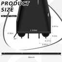 Lineshading 2 Sets Door Sweep Plastic PVC 1 3/4" x 36" Slide on Bottom Exterior Door Seal Strip for Weather Stripping Draft Stopper (Black)