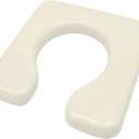 Soft Commode Seat Cushion, U-Shape Padding for Bedside Chairs & Raised Toilets, 16.5 Inch Width, Waterproof (Beige)