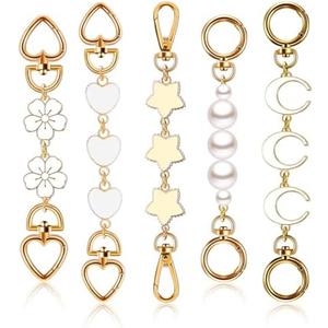 5 Pcs Bag Extender Chain Purse Strap Extender Gold Metal Bag Replacement Chain for Handbag Cross bag Shoulder Bag Making Supplies Purse Chains Accessories(Elegant)