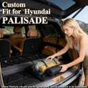 PWY Cargo Mat Replacement for 2026 Hyundai Palisade 7/8 Seat (Only Gas), All Weather TPE Cargo Liner with Backrest Mat for Hyundai Palisade Trunk