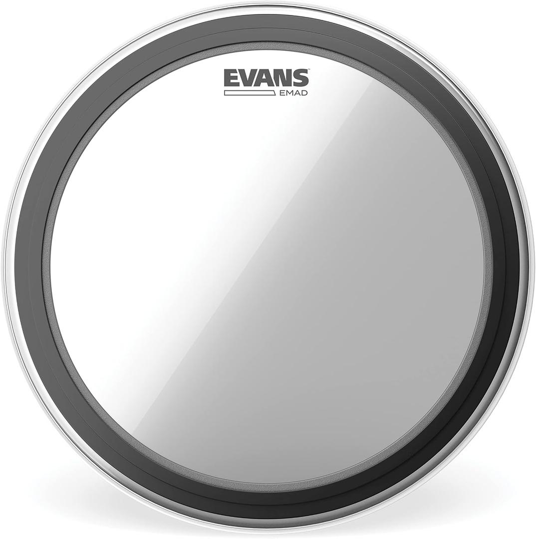 Evans EMAD Clear Tom Hoop Drum Head, 16 Inch