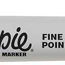 Sharpie Permanent Markers, Fine Point, Blue, 12 Count