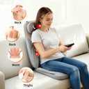 Shiatsu Neck and Back Massager with Heat,4D Kneading Back Massager for Pain Relief Deep Tissue,Back Massage for Chair, Adjustable Neck Massager with 20 Kneading Nodes,Gifts for Women Men