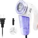 Haoguo lint Remover, Portable Electric Fabric Home Shaver, Sweater Pill Remover, Removes Lint Balls from Clothes, Carpets, Curtains, and Extra Replacement Blades and Brushes