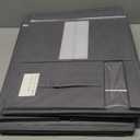 Cosybreeze Bed Sheet Organizers and Storage, Foldable Bed Sheet Set 4 Pack Twin/Full/King/Queen Size Organizing Bedding Container Linen Closet Organizer for Duvet Covers Clothes Towels, Grey