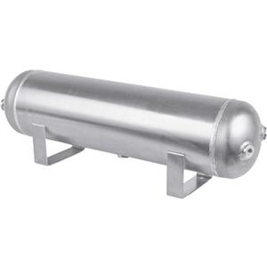 4 Gallon (15 Liter)5 Ports compressed air storage tank air ride receiver tank for Air Ride Suspension Car Train Truck Horn Silver
