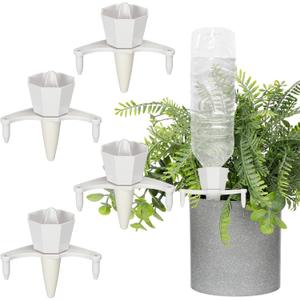 EBOOT 4pcs Large Self-Watering Spikes 6 Inch Plant Automatic Watering System Vacation Plant Irrigation Devices Automatic Irrigation Spikes for Indoor Outdoor Plants Home Office Balcony Planters