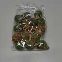 Liliful 15 Pcs Velvet Christmas Balls Bulk Flocked Christmas Tree Ball Ornaments Plastic Xmas Decorative Hanging Ornaments(Green,1.57 Inch)