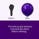 2 x 83Pcs Dark Purple Balloon Garland Kit with 2 Foil Star Balloons, 18/12/10/5 Inch Matte Purple Latex Balloons for Princess Birthday, Baby Shower, Bachelorette Party Decorations