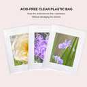 Pack of 100 12 2/5 X 16 5/9 Acid-Free Clear Bags,Crystal Clear Sleeves Storage Bags for 12x16 Picture Framing Mats Art Prints/Photos/Painting/Plastic Sheet(12 2/5 X 16 5/9 inch for 12x16 Mats)