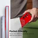 Magnetic Case for Galaxy Z Fold 7 with Rotatable Stand, Matte PC Case for Women Men Girls Boys Drop Protection Shockproof Slim Fit Durable Cover for Galaxy Z Fold 7, Red 13.24