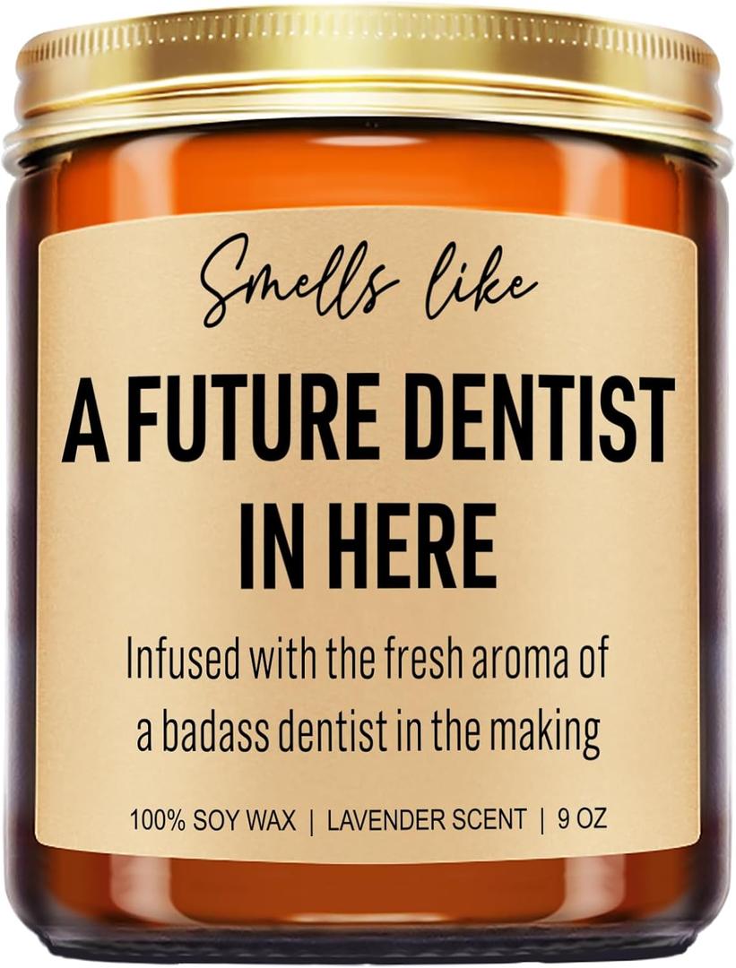 Funny Future Dentist Candle, Dental Hygienist Graduation Gifts, Dental Hygiene, Dental Office Decor, Dentist Gifts for Women, Men, Coworkers, School Students, Dentists Appreciation Presents