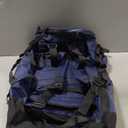 85L 29 Foldable Rolling Backpack with Wheels, Soft-side Travel Duffle Bag with Separate Shoe Compartment, Full Quilted Bottom,Navy Blue