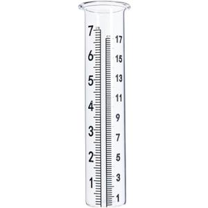7inch Glass Rain Gauge Replacement Tubes for Yard Garden Outdoor