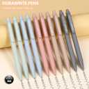 Morandi Pens Bulk, 60 Pack Retractable Ballpoint Pens Black Ink 1.0mm Medium Point, Aesthetic Bulk Pens for Smooth Writing, Cute Muted Multi-Color Set for School Supplies, Teachers & Office Front Desk