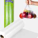 300 Pcs/Roll Crystal Clear Plastic Produce Bags, 12.5 x 16.5 IN Food Storage Roll Bags for Kitchen, Fruits, BPA Free