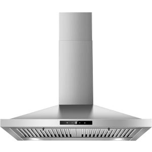 Tieasy Range Hood 30 inch, Vent Hoods 30 inch Stainless Steel, 450 CFM Ductless/Ducted Convertible Kitchen Hood with LED Light Baffle Filters, 3 Speed Exhaust Fan,Touch Control