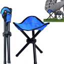 Cenbee Folding Camping Stool Portable Outdoor Chair Use Height 14 inchs Fishing Chair Seat for Camping Fishing Hiking Gardening and Beach Maximum Weight Capacity 300 lbs (Blue), 2 Pack